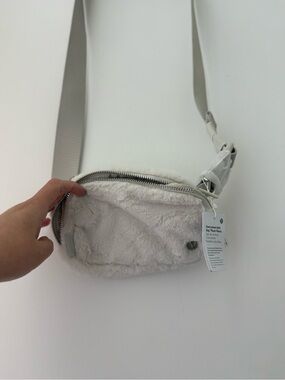 lululemon athletica Plush Faux Fur Crossbody Bag - Off-White